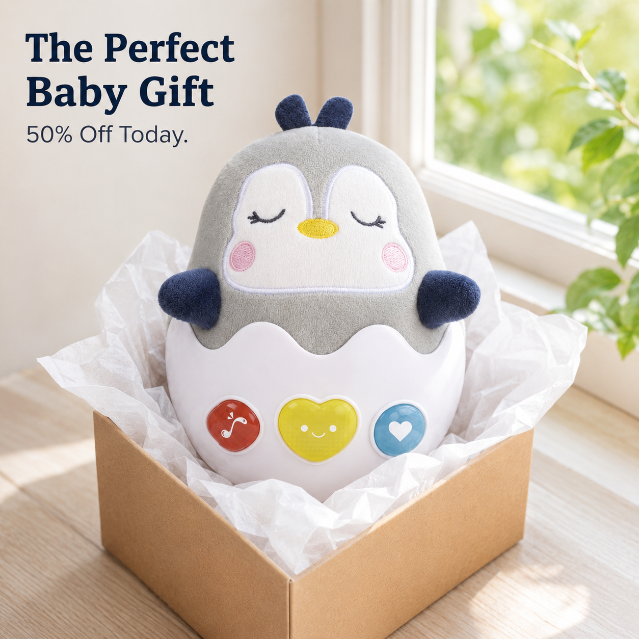 Snoozy Penguin™ – Musical Wobbler
